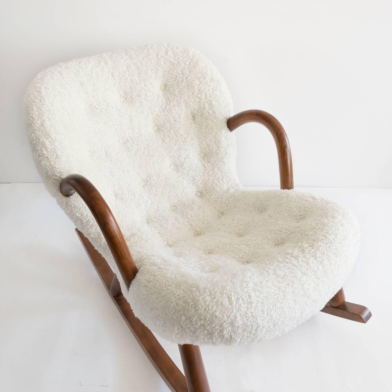 Phillip Arctander Clam Shell Rocker Chair In Good Condition In New York, NY