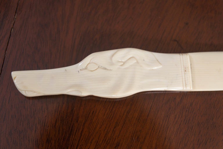 Late 19th Century Regency Style "Greyhound" Letter Opener