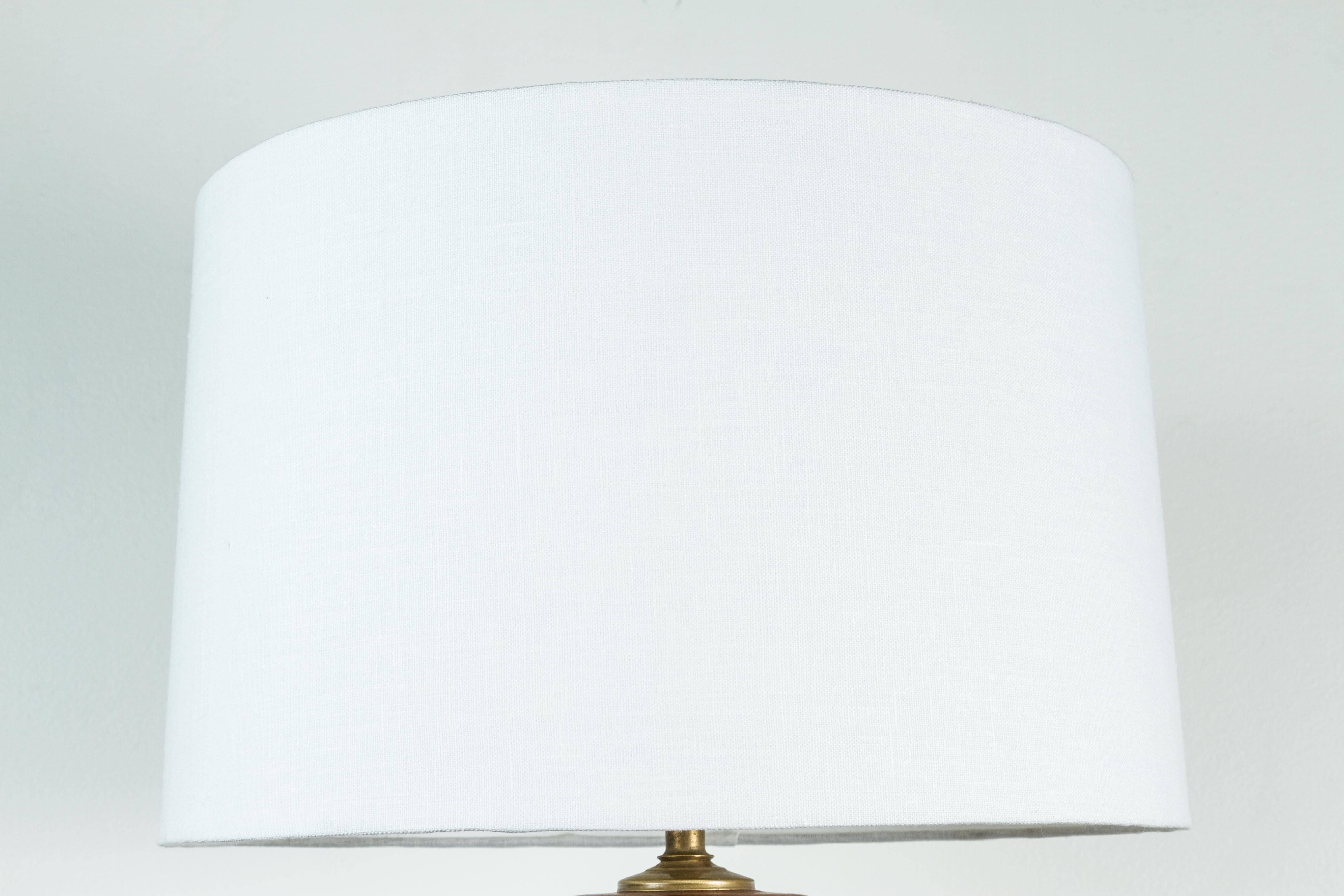 Mid-Century Modern Vintage Burl Wood Lamp