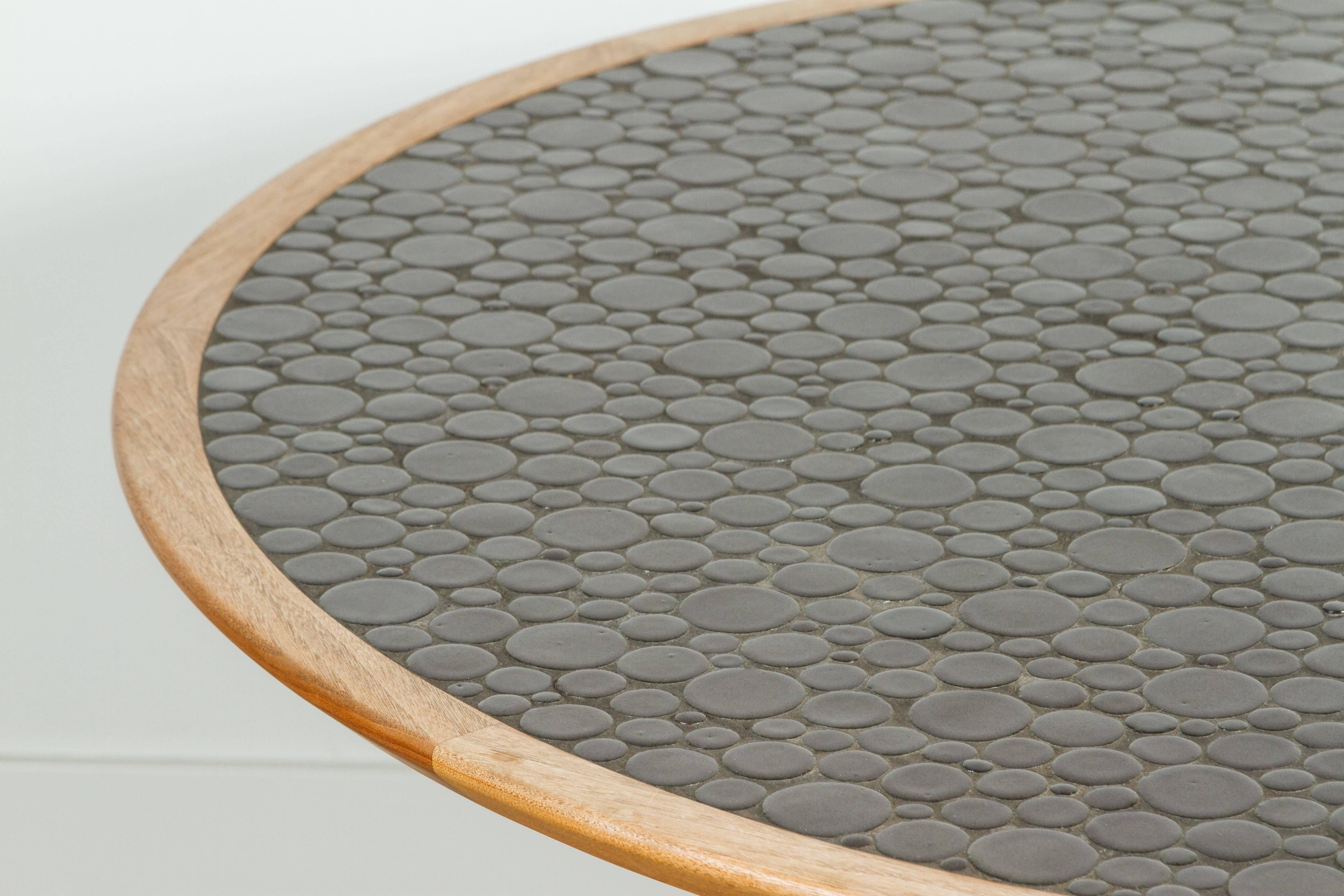 Mid-Century Modern Round Studio Tiled Centre Table by Martz