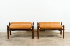 Pair of "Inca" Easy Chair Footstools by Arne Norell