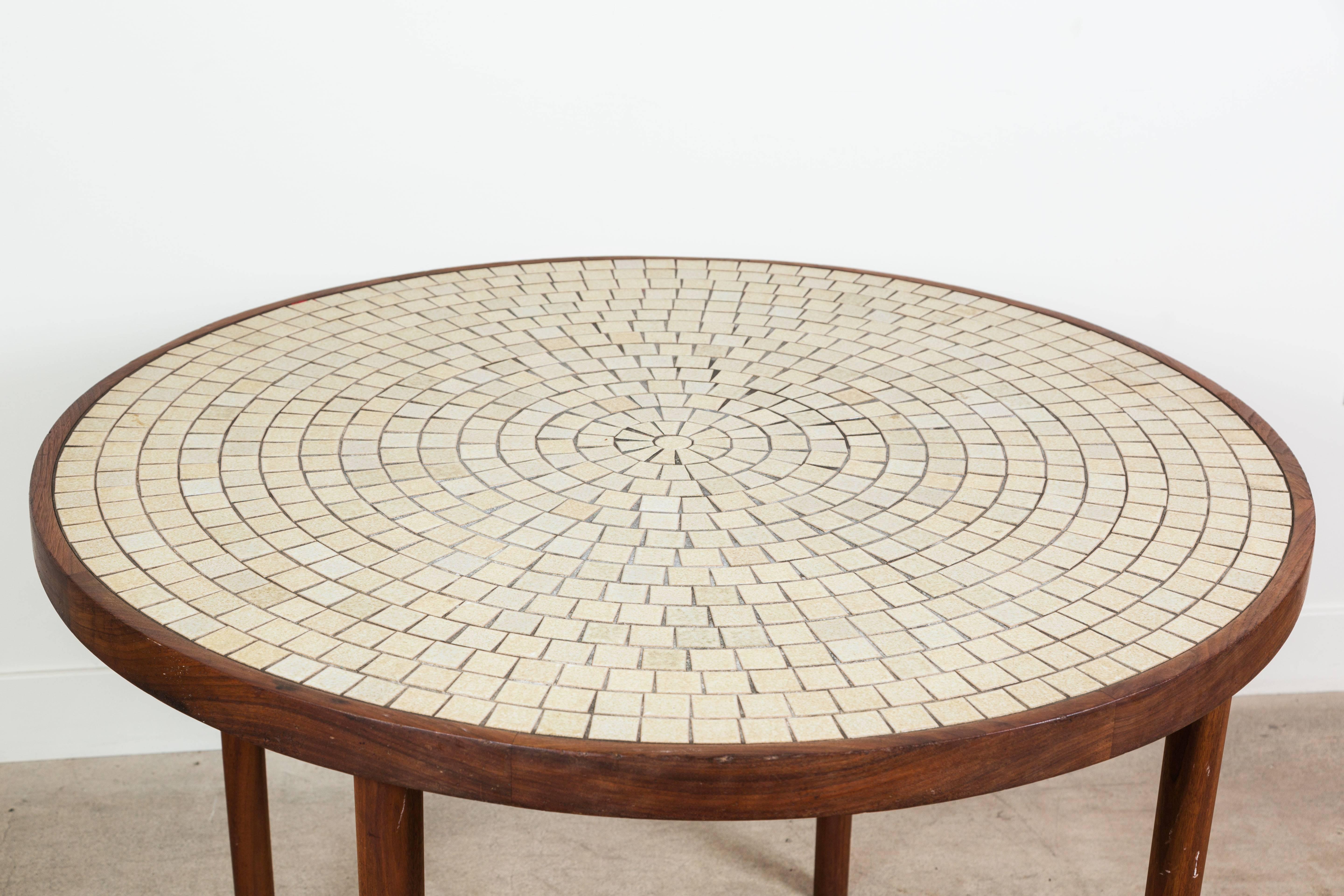 Ceramic White Studio Tiled Centre Table by Jane & Gordon Martz