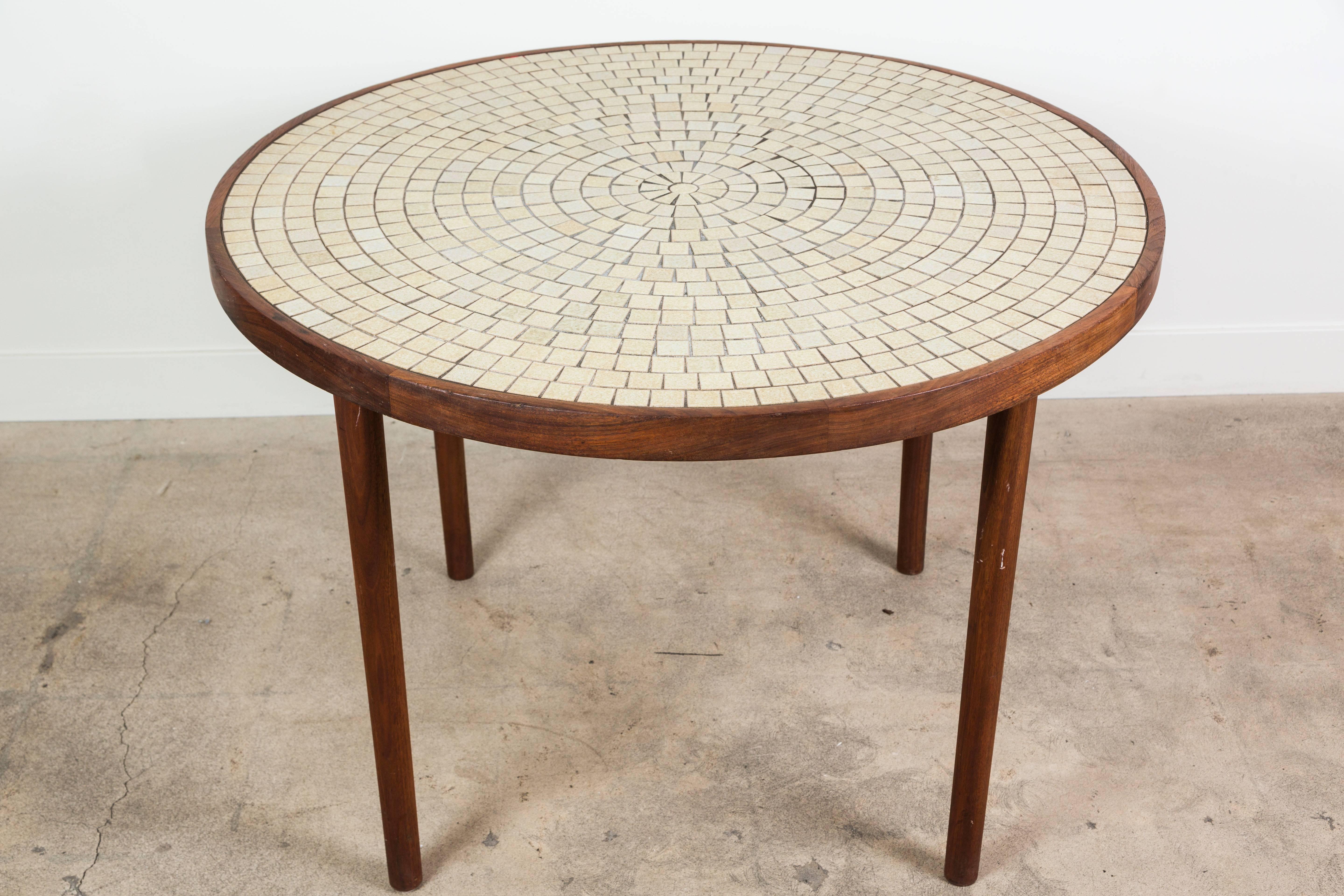 White Studio Tiled Centre Table by Jane & Gordon Martz 1