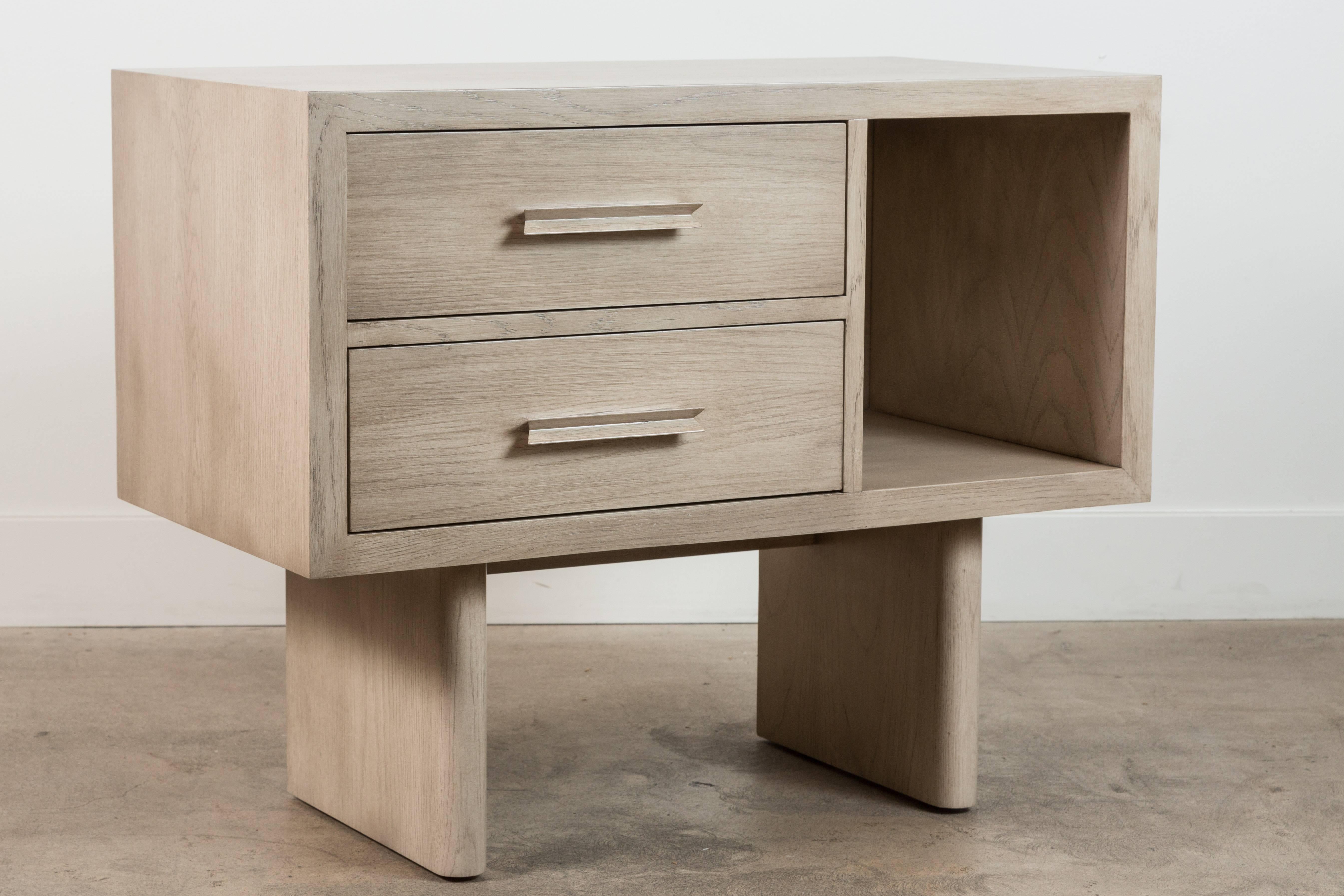 Pair of Inverness nightstands by Lawson-Fenning.  Production Lead time: 10-12 weeks.