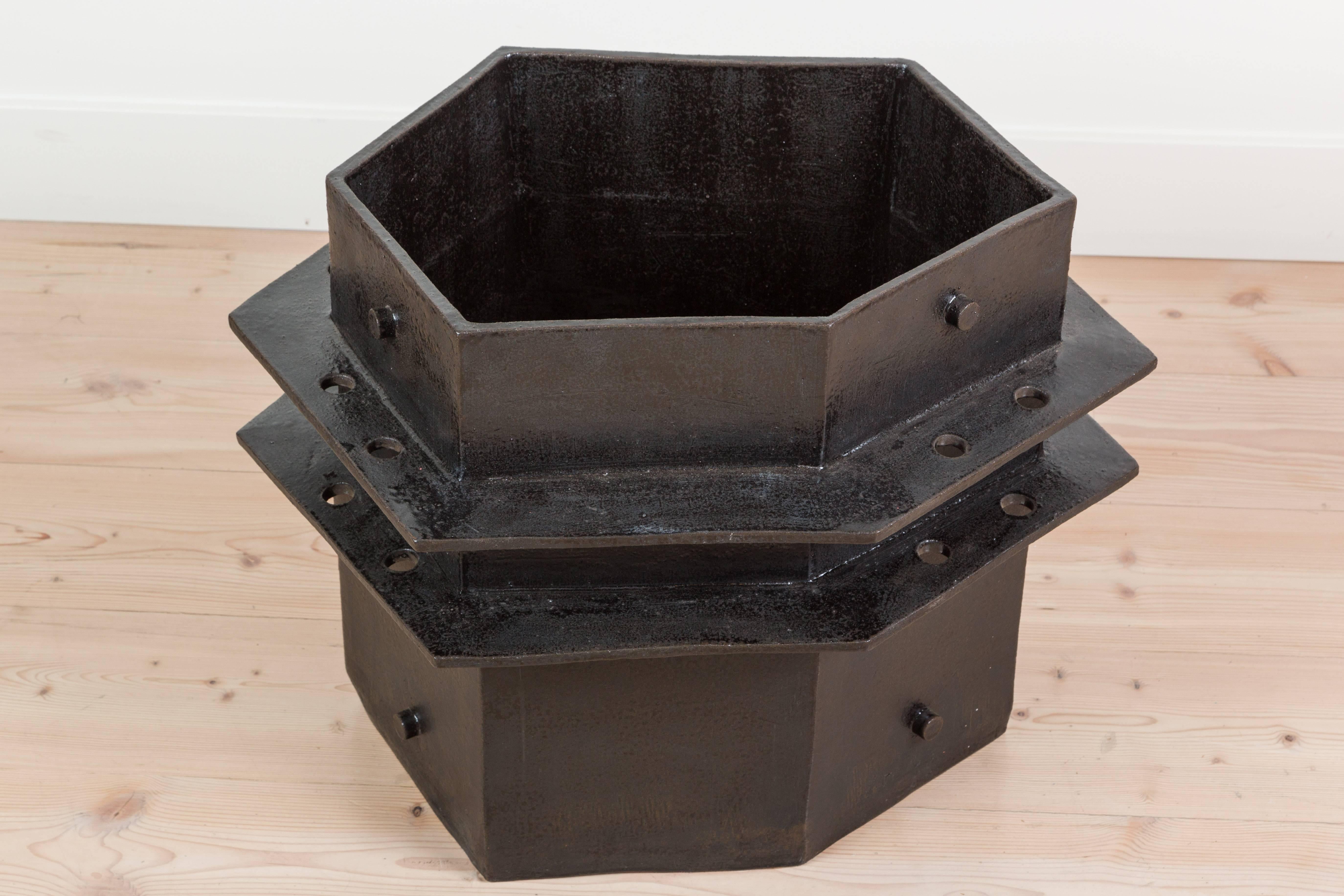 Mid-Century Modern Extra Large Hex Planter by Bari Ziperstein