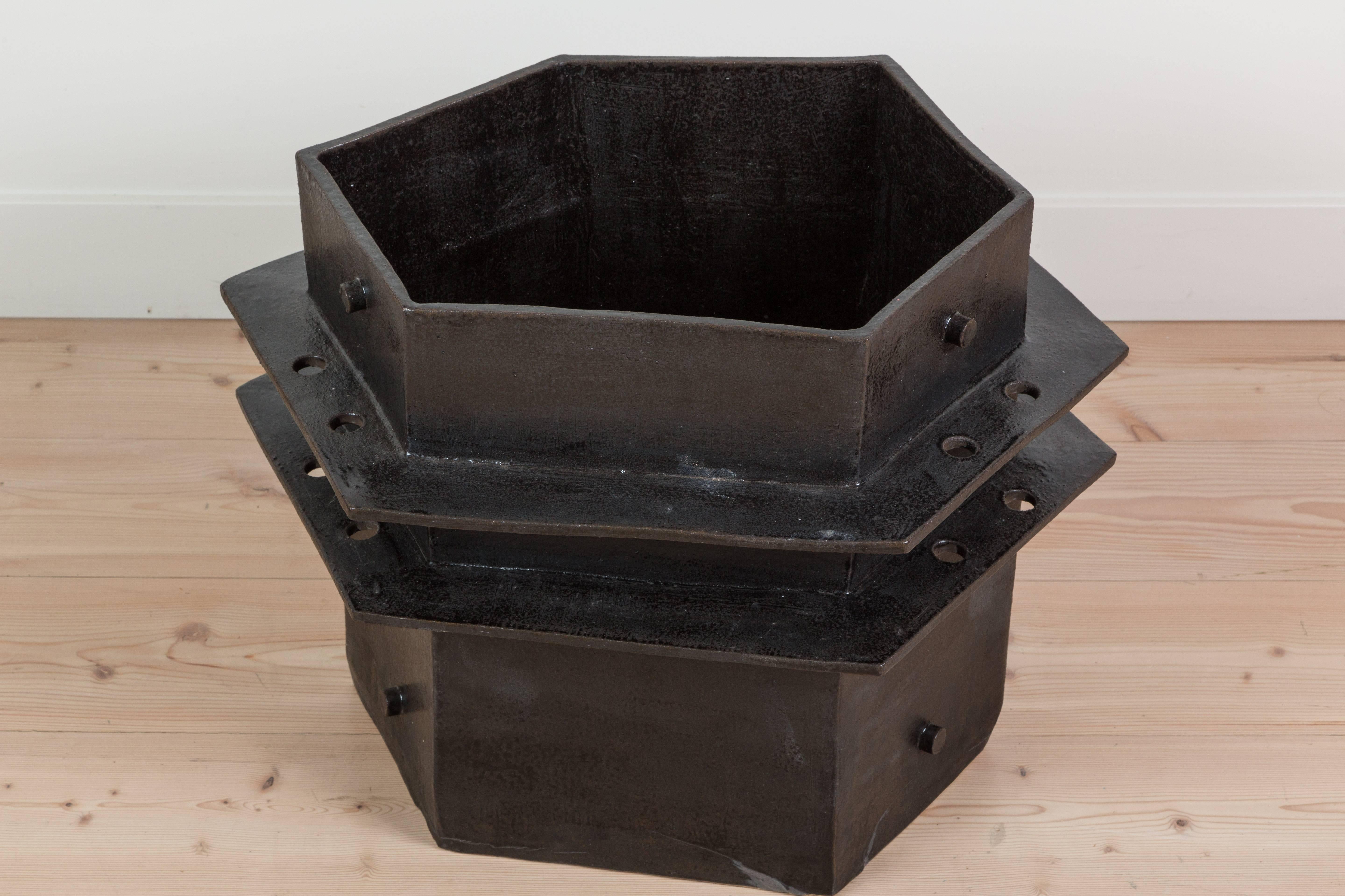 Contemporary Extra Large Hex Planter by Bari Ziperstein