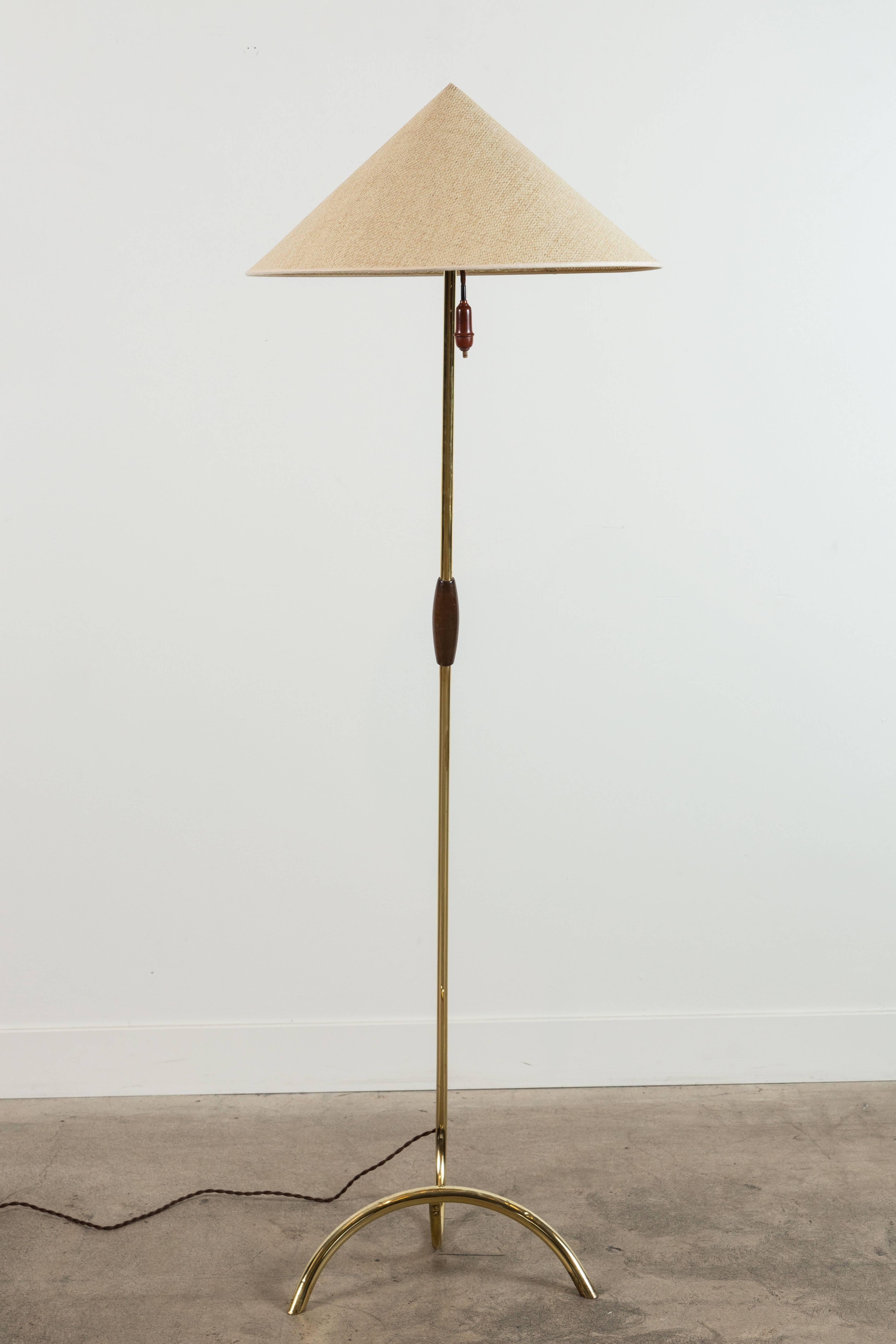 Brass Floor Lamp by Rupert Nikoll 3