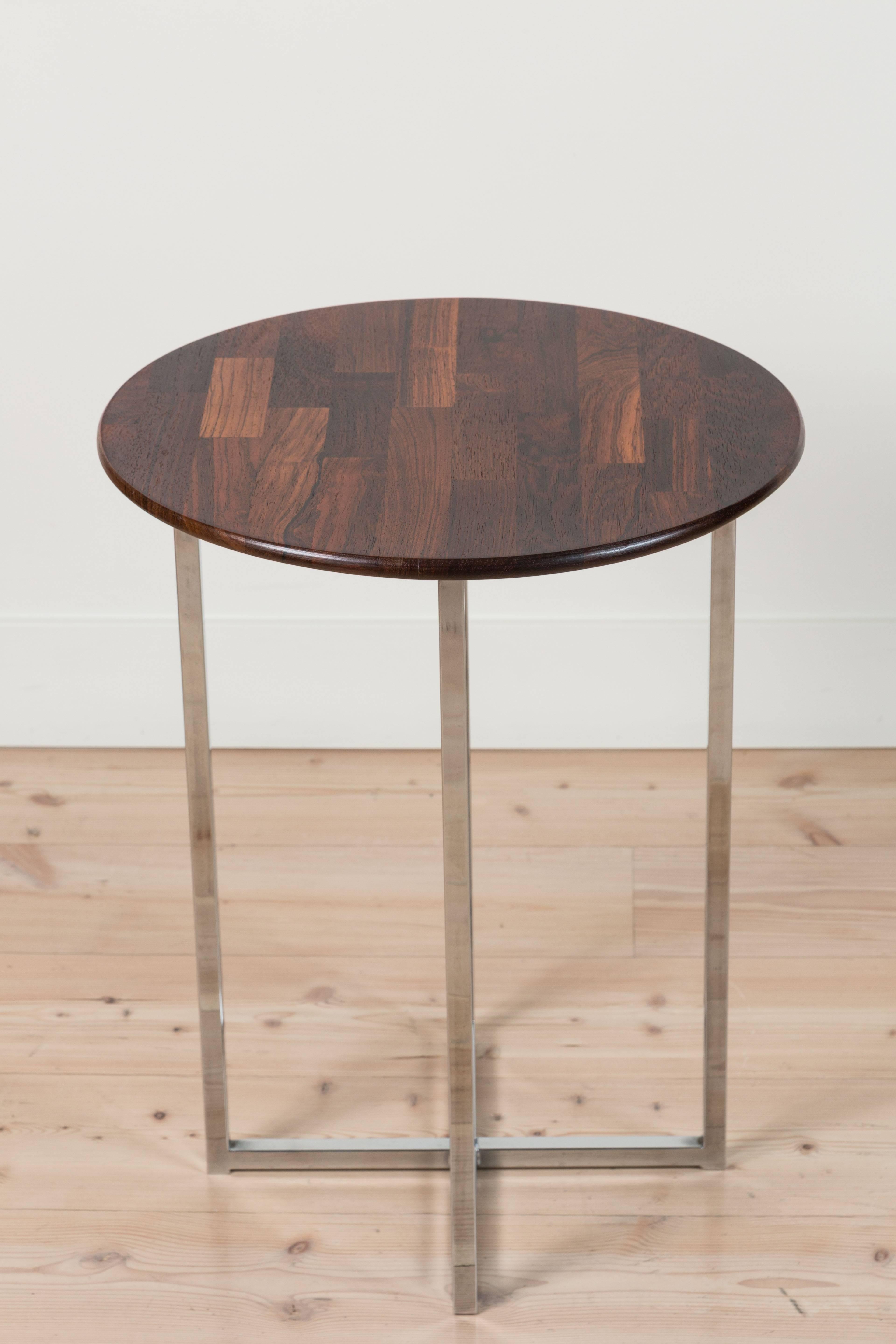 Solid rosewood cocktail table by Milo Baughman.