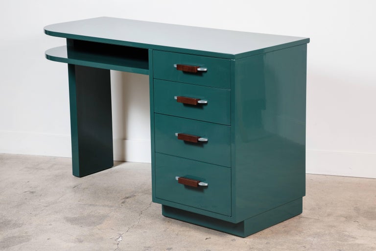 Lacquered Desk by Eliel Saarinen for Johnson Furniture Co at 1stDibs