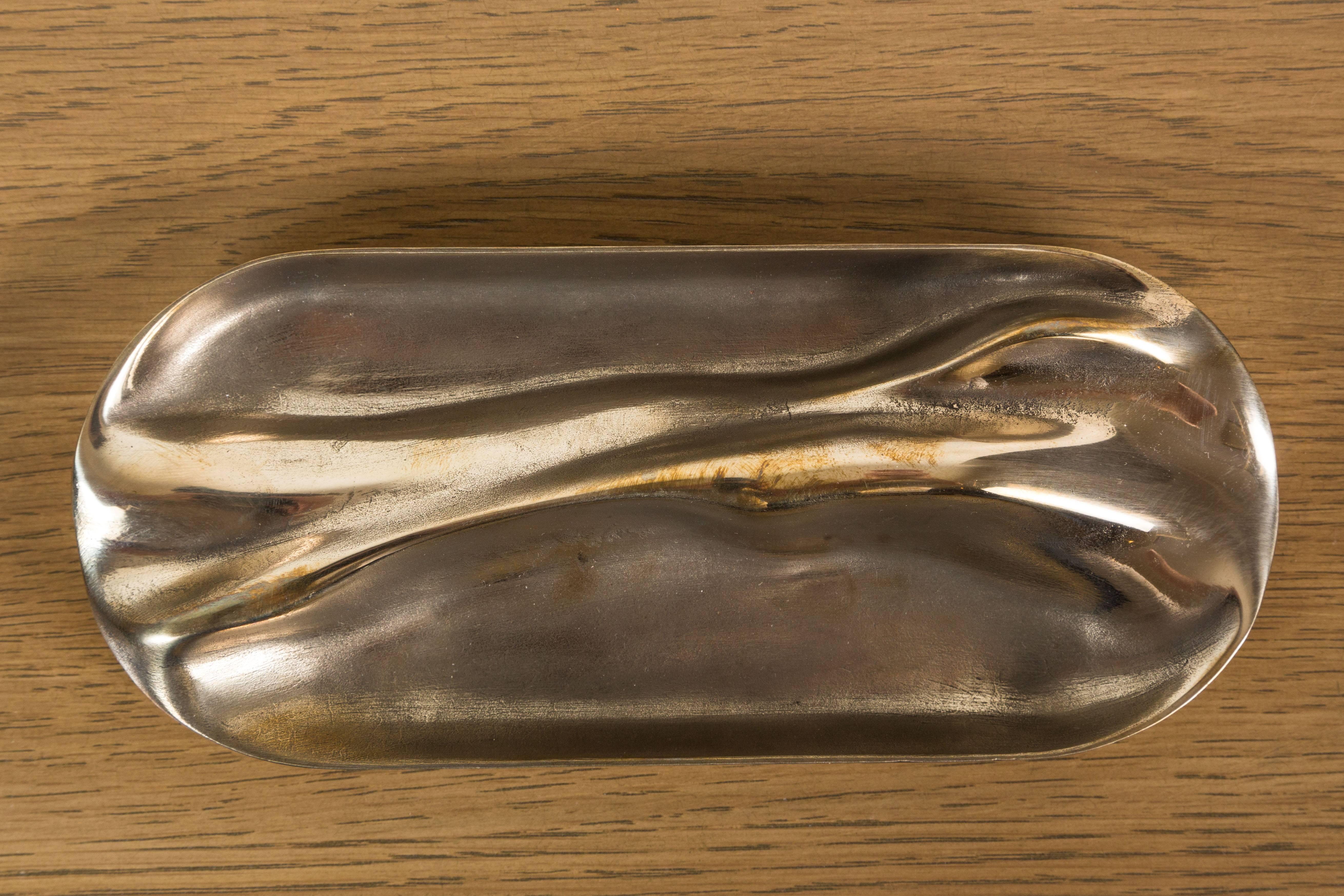 Contemporary Small Bronze Tray by Artist Vincent Pocsik for Lawson-Fenning