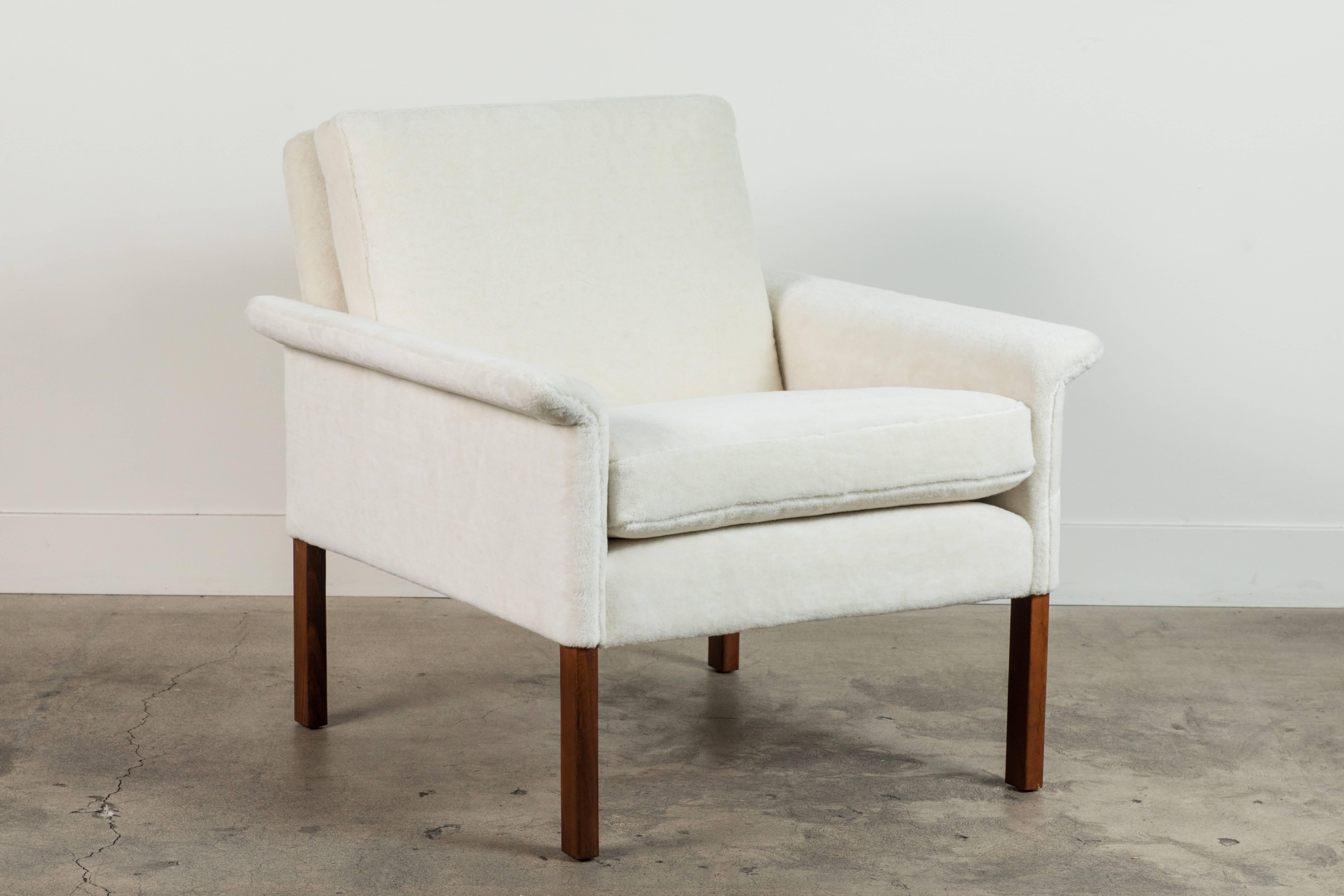 Pair of Alpaca Danish Armchairs by Hans Olsen for CS Mobler In Excellent Condition In Los Angeles, CA