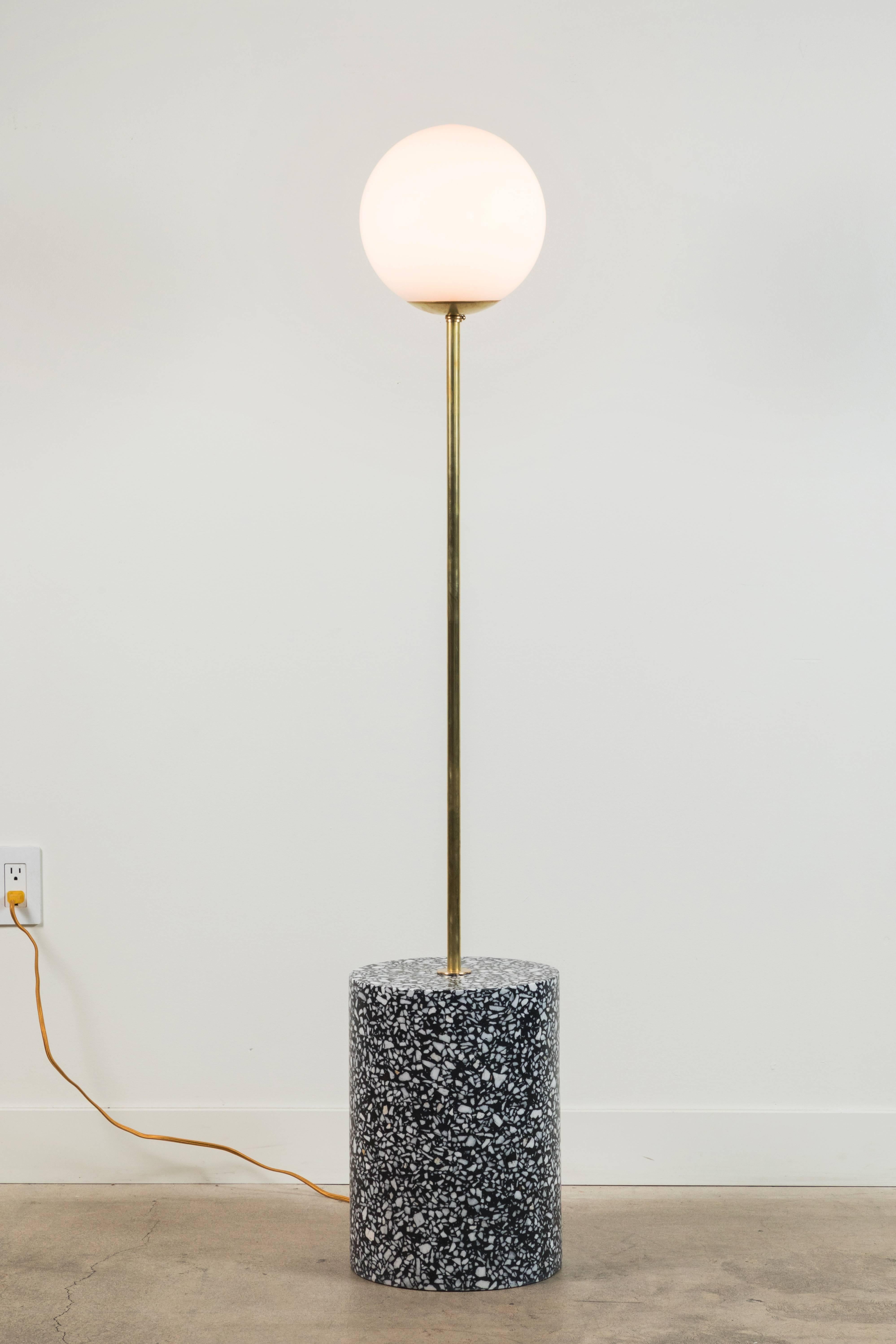 Mid-Century Modern Moon Pole Floor Lamp by Carly Jo Morgan