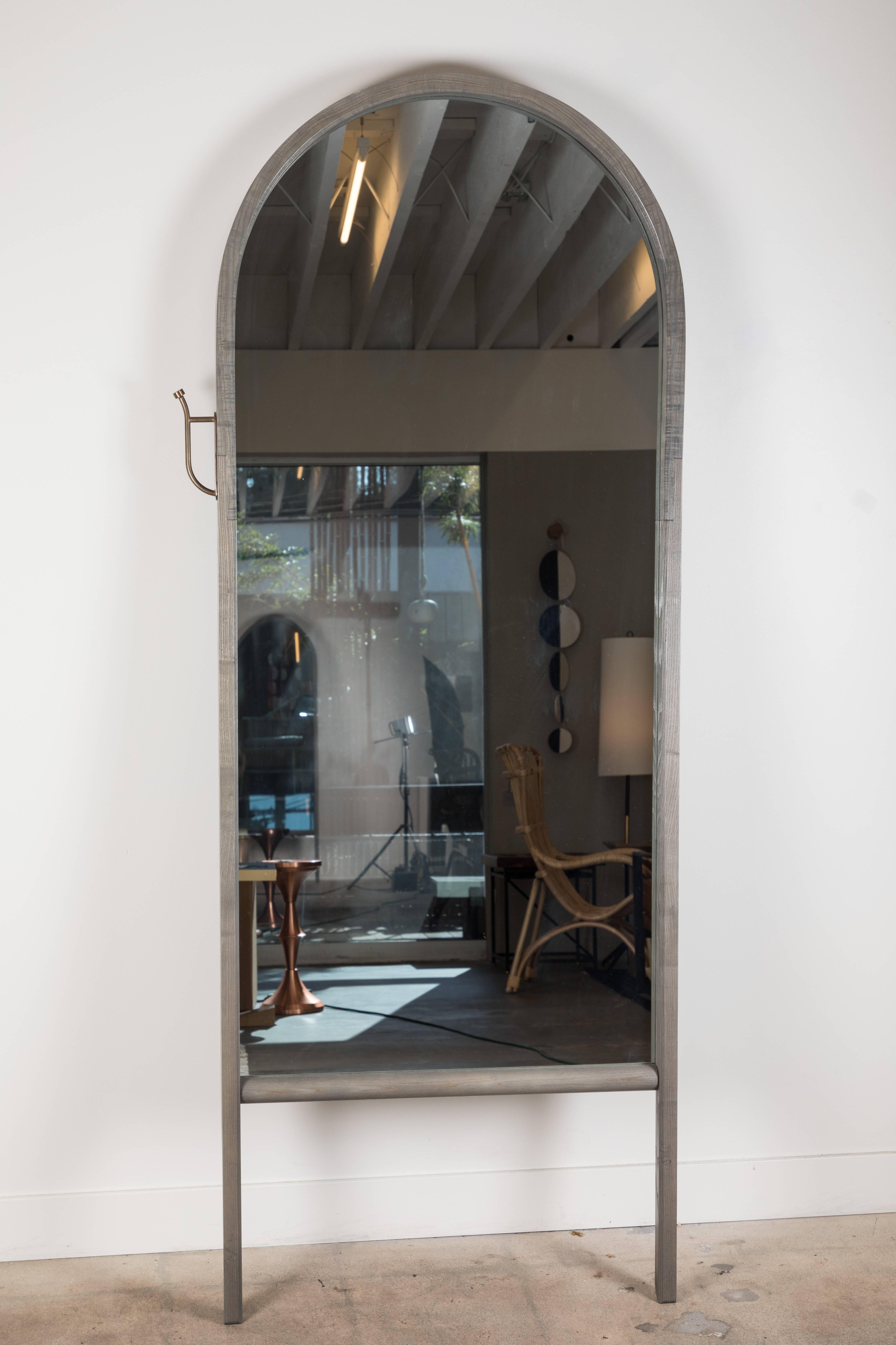 Mid-Century Modern Paniolo Mirror by O&G Studio for Lawson-Fenning For Sale