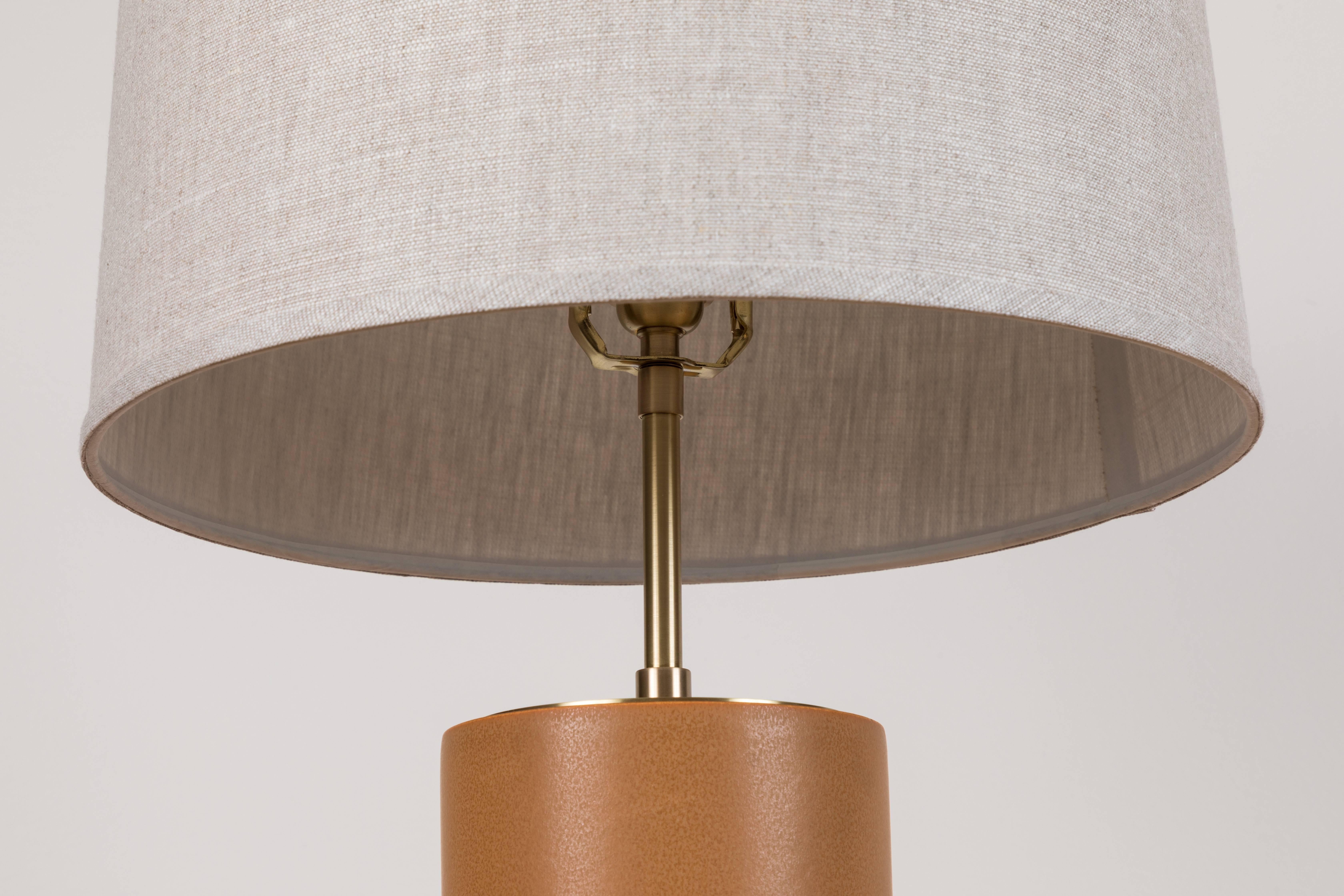 Coppia di lampade corte Baxter di Stone and Sawyer per Lawson-Fenning In condizioni ottime in vendita a Los Angeles, CA