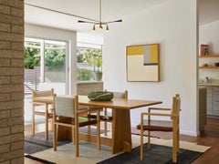 Lawson-Fenning 6-Globe Chandelier, Modern Brass Pendant Light
