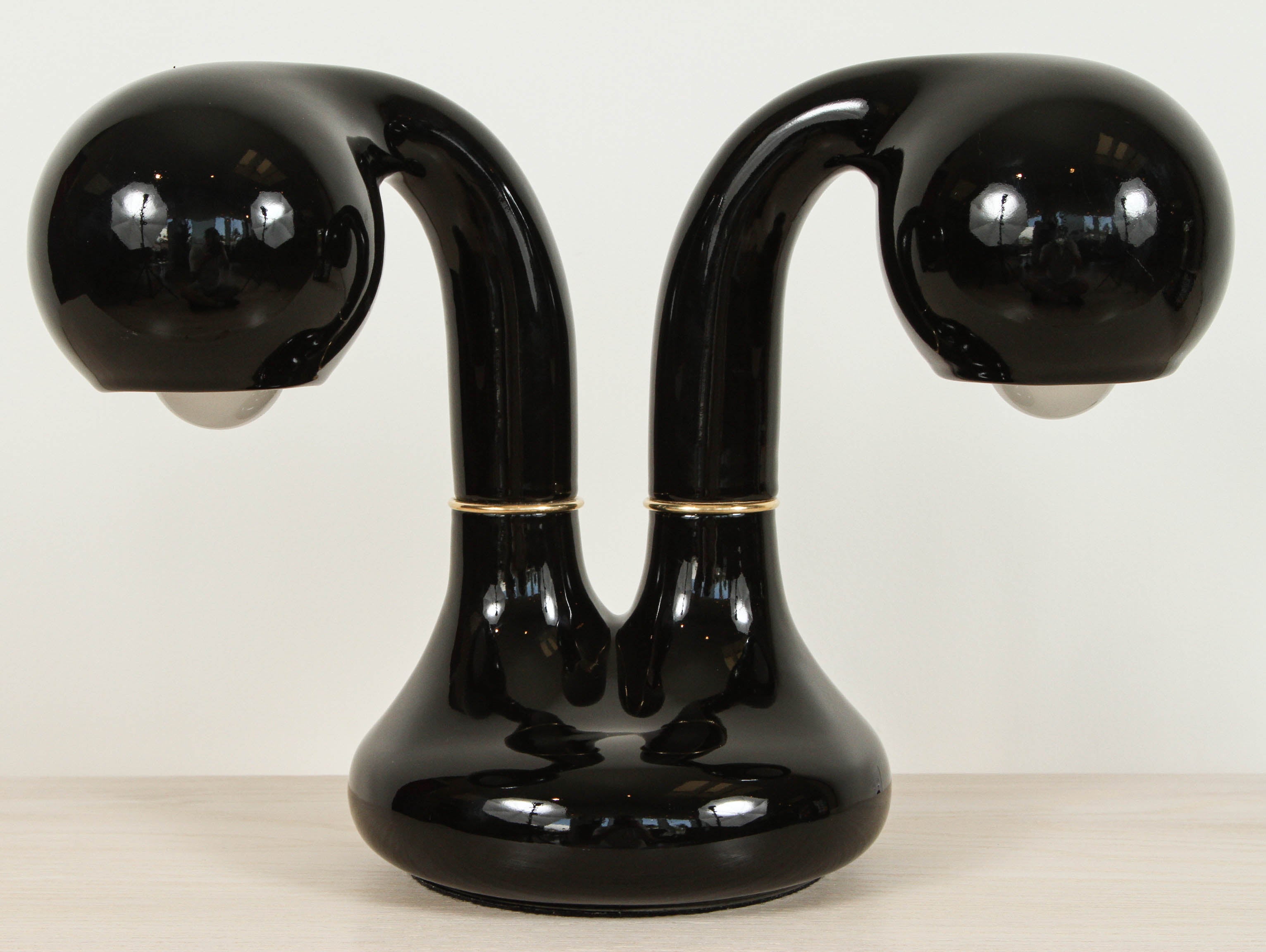 Two-Globe Ceramic Table Lamp by Entler for Lawson-Fenning