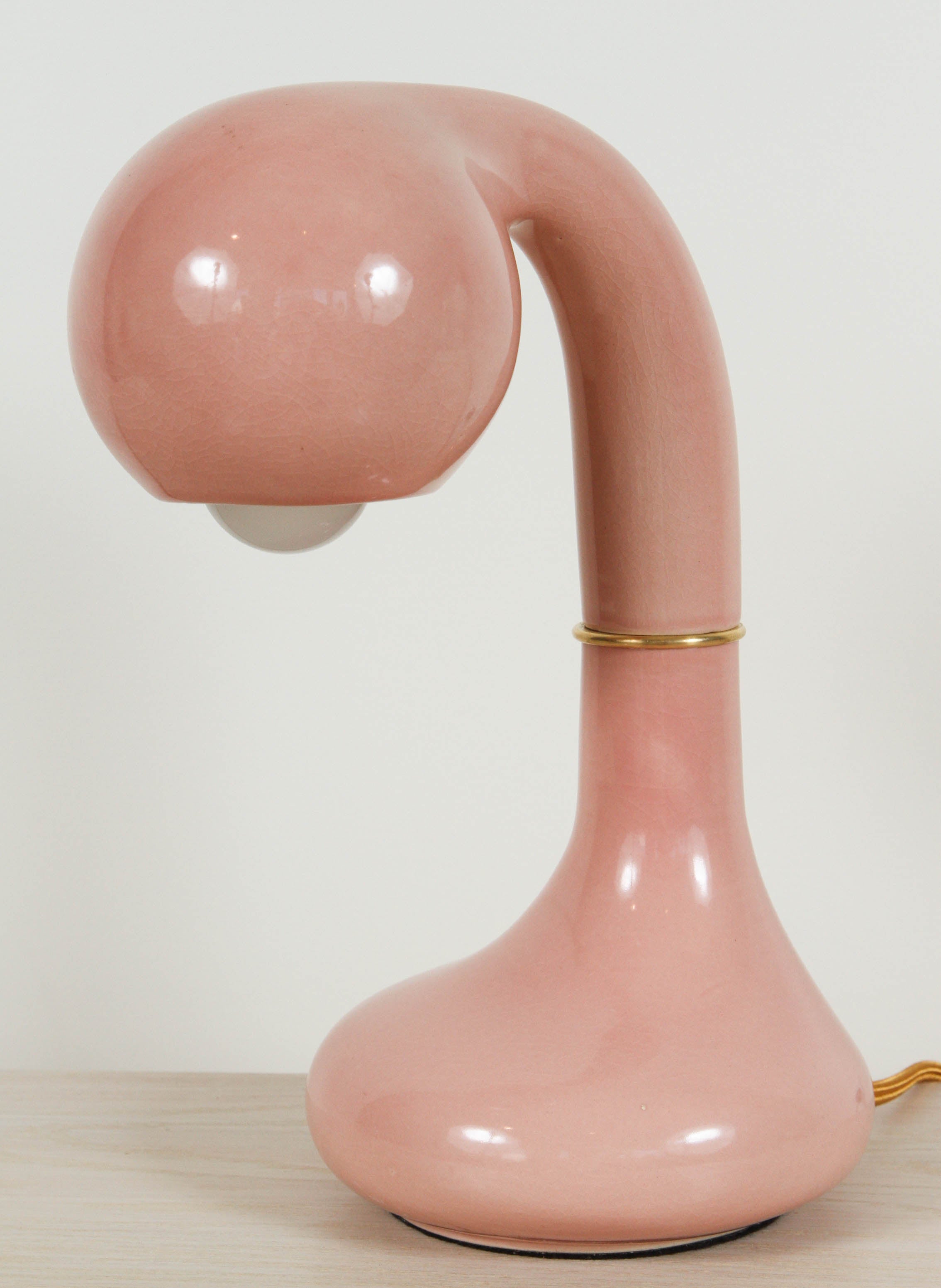 Single Globe Ceramic Table Lamp by Entler
