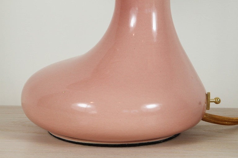 American Single Globe Ceramic Table Lamp by Entler