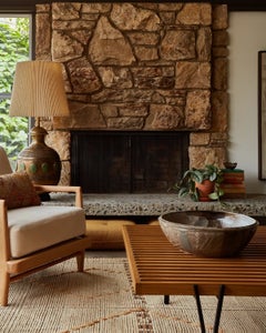 Lawson-Fenning Y-Leg Coffee Table, Solid Walnut Slat Top, Modern Cocktail Table