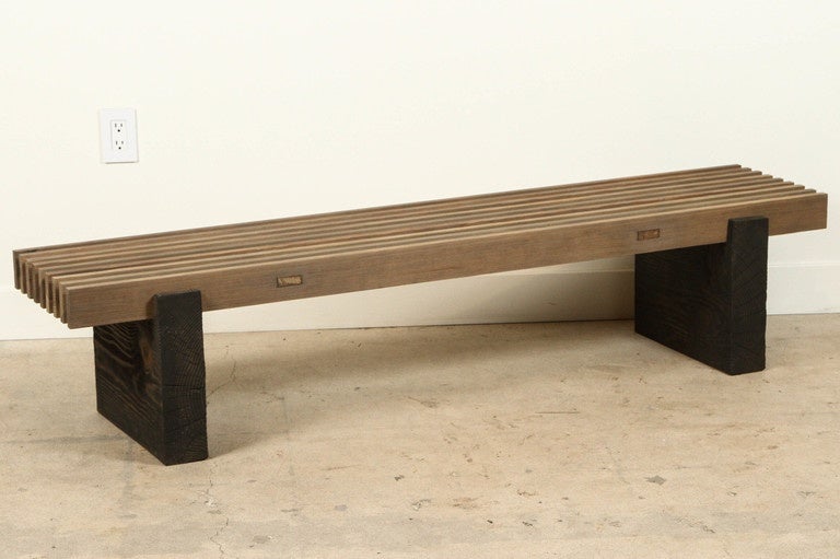 American Minimalist Slat Bench by Ten10 for Lawson-Fenning
