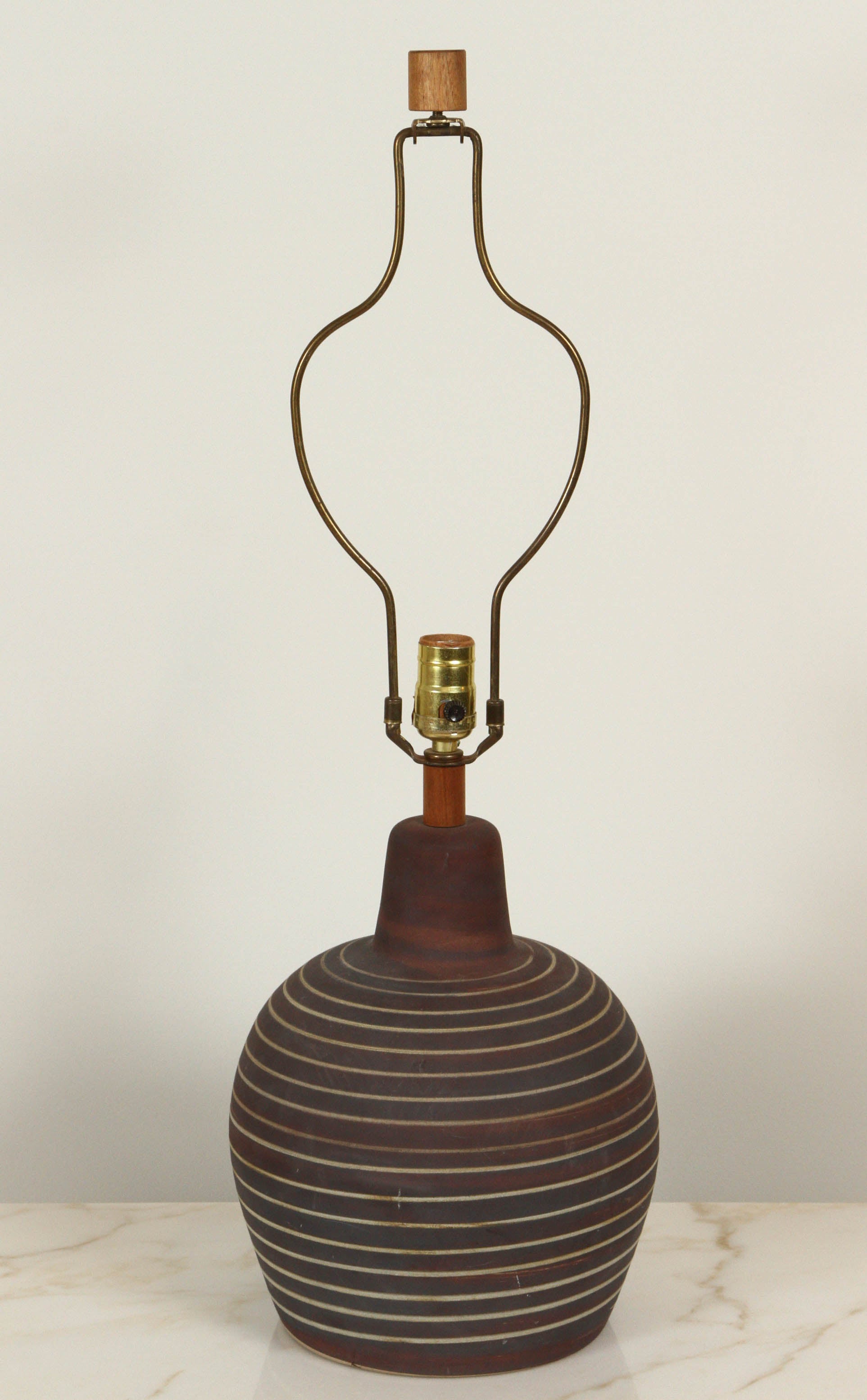 Striped Ceramic Martz Lamp