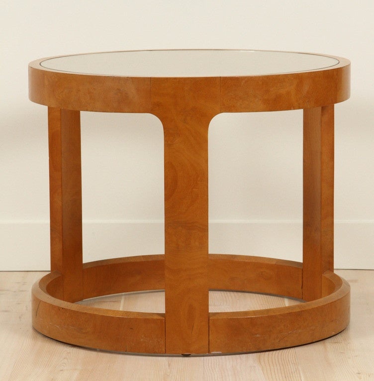 Olive Burl Side Table by Dunbar