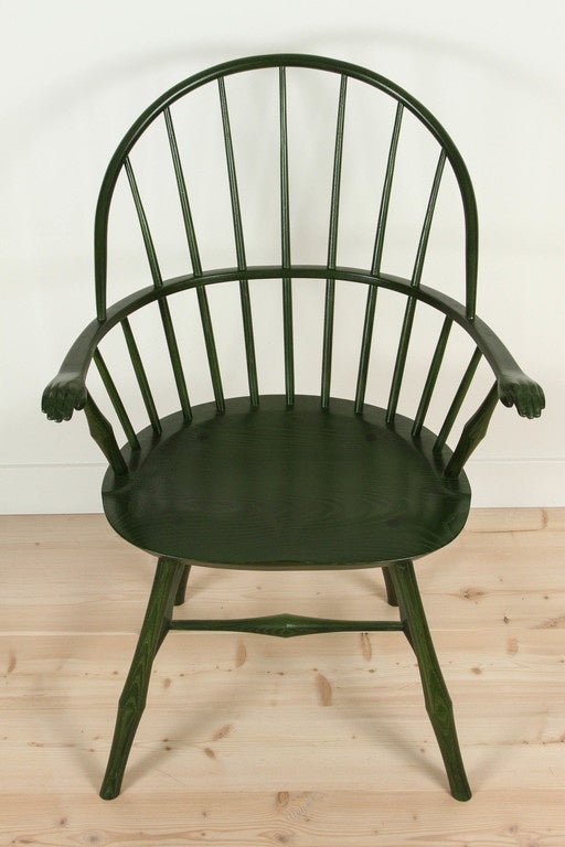 Wayland Armchair with Tiny Hands Detail by O&G Studio In Excellent Condition In Los Angeles, CA