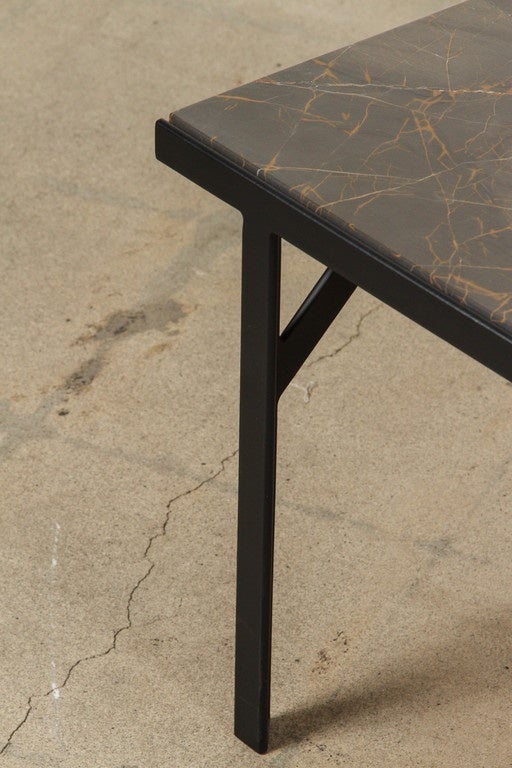Montrose Table with Bronzetto Marble Top by Lawson-Fenning 2