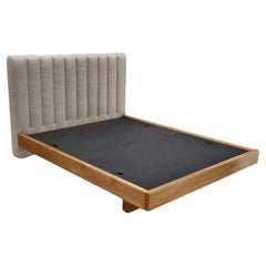 Channel Tufted Linen Capitan Bed by Lawson-Fenning, Queen