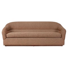 Lawson-Fenning Huxley Sofa, Wool Chevron Fabric & Walnut Base, Modern Couch