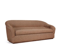Lawson-Fenning Huxley Sofa, Wool Chevron Fabric & Walnut Base, Modern Couch