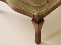 Lawson-Fenning Highland Wingback-Sessel, beiger Cord, moderner Sessel