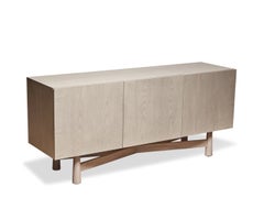 Lawson-Fenning Bronson Cabinet, Oak Parquet, Modern Sideboard