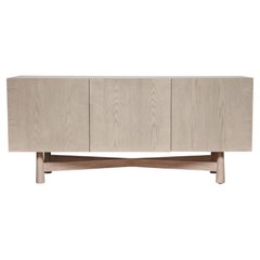 Lawson-Fenning Bronson Cabinet, Oak Parquet, Modern Sideboard