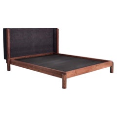 Levi Christiansen x Lawson-Fenning, Davy Bed, Queen, Modern Walnut Bed Frame