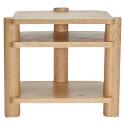 Levi Christiansen x Lawson-Fenning Jalama End Table, Modern Oak Bedside Table For Sale