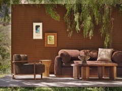 Nikolai Lafuge Buriti Sofa – groß, Kissen aus Tweed, modernes Sofa