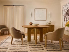 Disc Interiors x Lawson-Fenning Newton Dining Table, Walnut, Modern Round Table