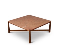 Lawson-Fenning Bronson Coffee Table - Square, Modern Marble Cocktail Table