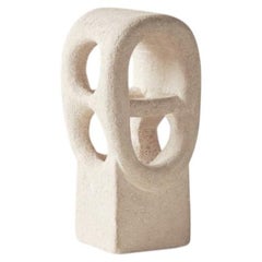 Albert Tormos Limestone Table Lamp, Belgium, c1970s