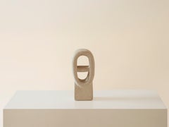 Albert Tormos Limestone Table Lamp, Belgium, c1970s