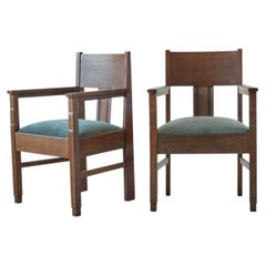 Pair of Italian Art Deco Chairs, c1930s