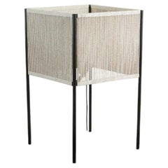 Lawson-Fenning Square Topanga Table Lamp, Modern String Shade Light