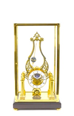 French Style Conical Pendulum Rotary Flying Ball Fusee Noiseless Skeleton Clock