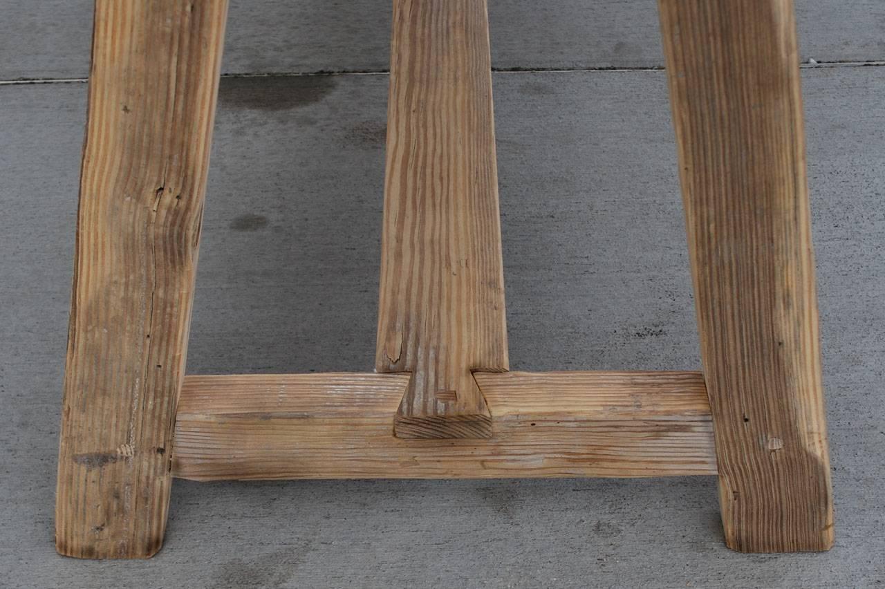 American Agnes Console Table made from Reclaimed Wood by Petersen Antiques For Sale