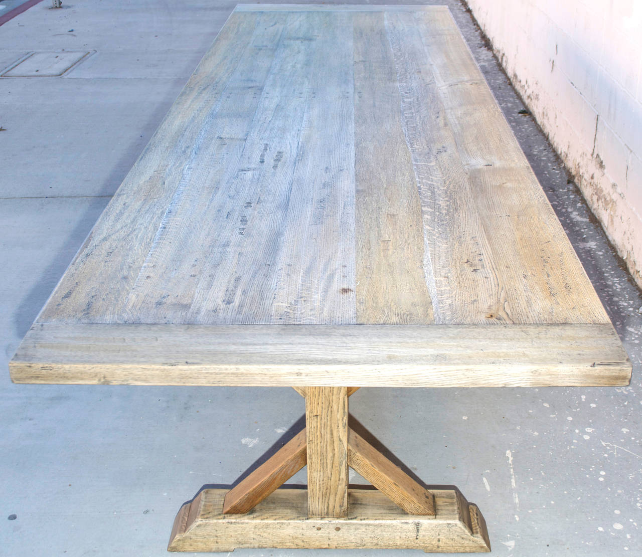 white oak farm table