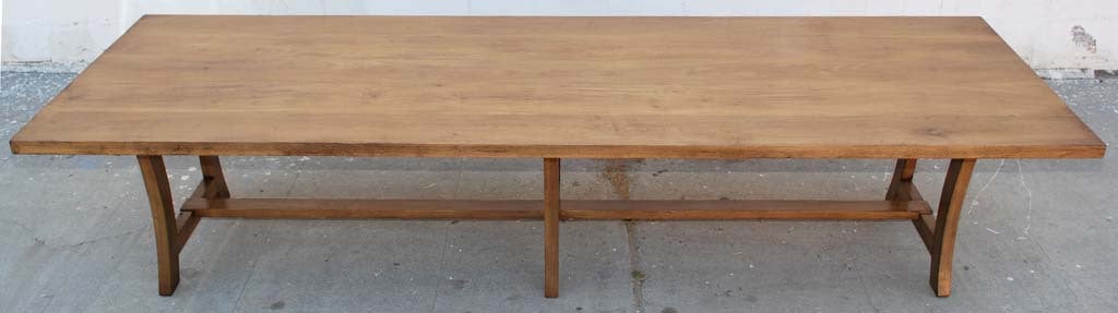 American Craftsman Dining Table Made from Vintage Black Walnut, Custom Made by Petersen Antiques For Sale