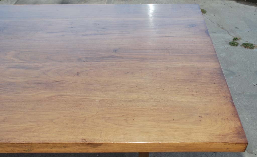 Dining Table Made from Vintage Black Walnut, Custom Made by Petersen Antiques For Sale 3