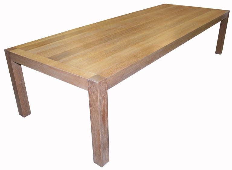 Parsons Table with Classic Limed Oak Finish, Built to ...