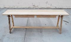 Vintage Fir Work Table, Console Table